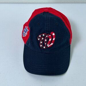 Washington Nationals Hat 47 Brand Red Blue USA Flag Patriotic Logo OSFA MLB
